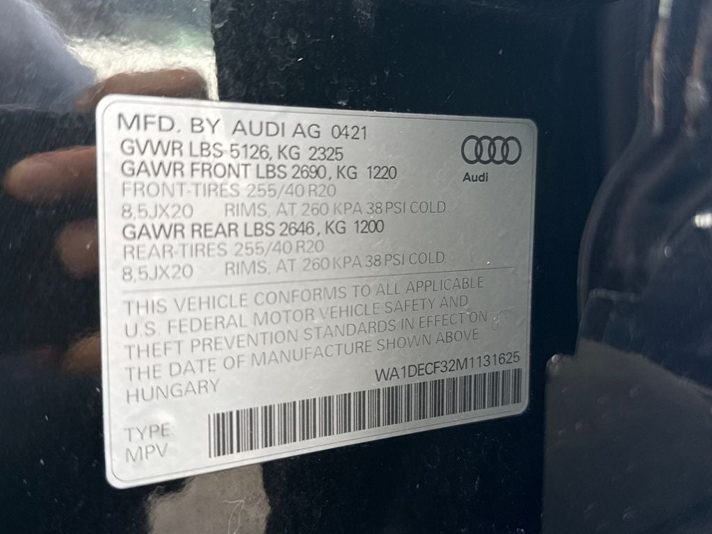 2021 Audi Q3 Premium S Line quattro